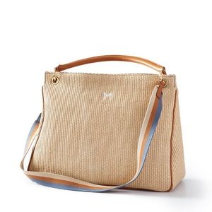 Mark & Graham Raffia Crossbody Bag, new without tags, no monogram
